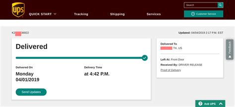 ups tracking number ups tracking